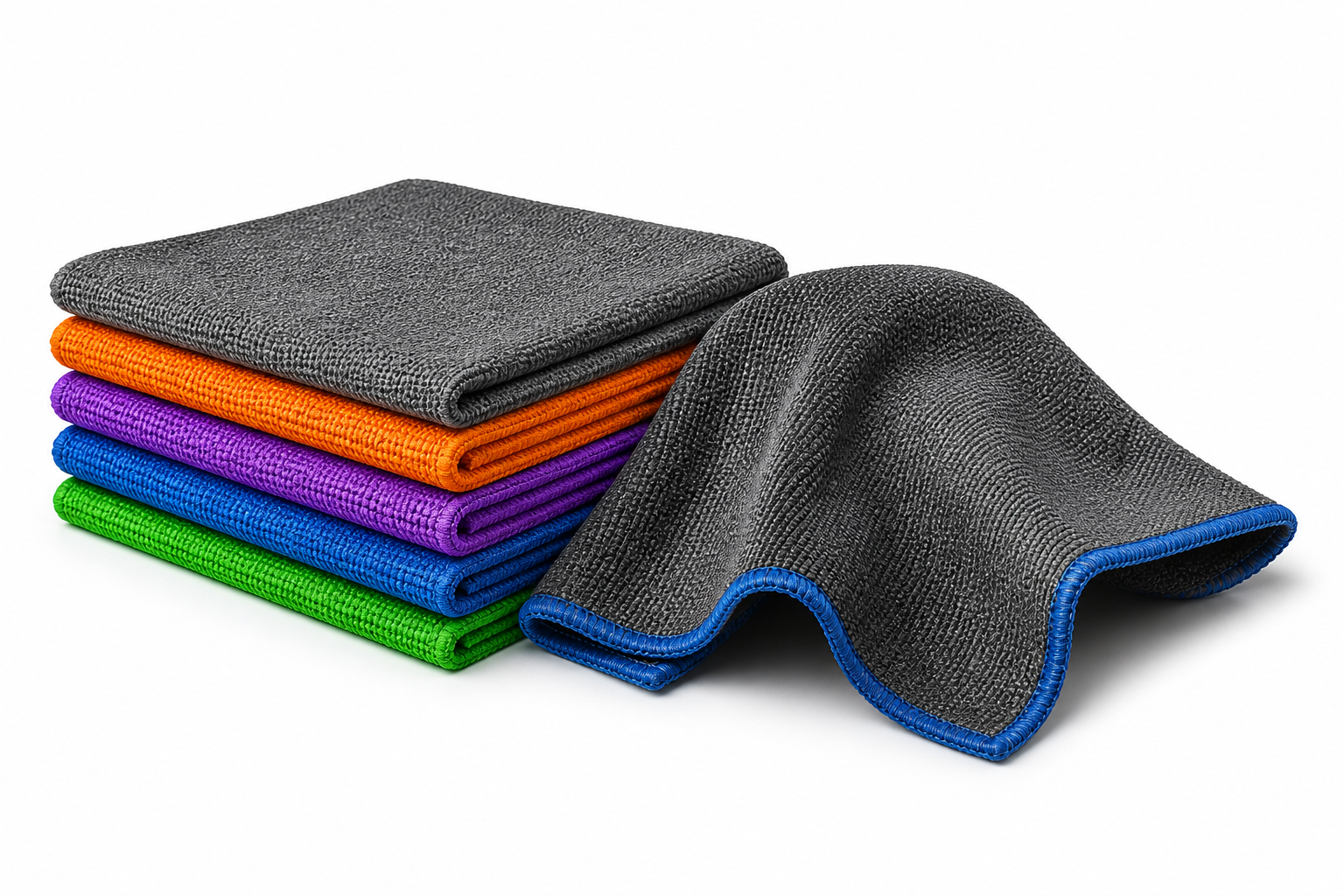 Lot de 5 Chiffons en fibre de carbone